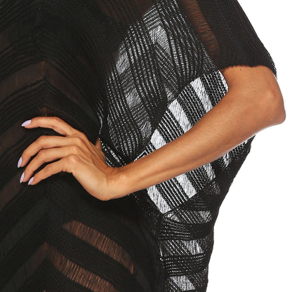 Black Off The Shoulder Tassels Summer Beach Cover Ups