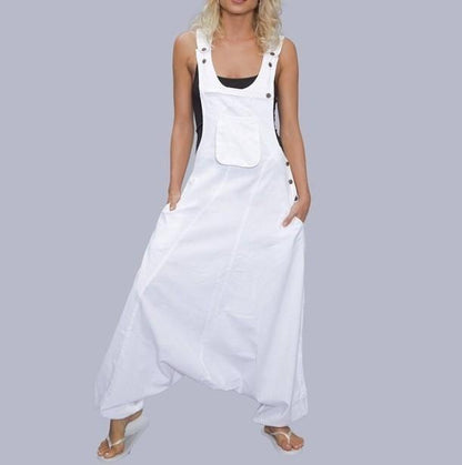 Women Casaul Linen Jumpsuits-STYLEGOING