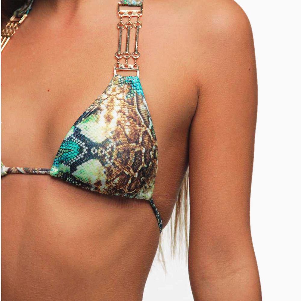 Sanke Print Backless Sexy Summer Beach Swimwear-STYLEGOING