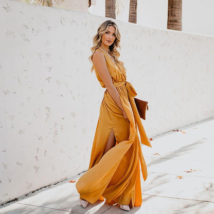 Summer Bohemian Sleeveless Long Dress-STYLEGOING