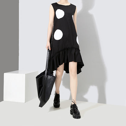 Simple Design Irregular Summer Sleeveless Dresses
