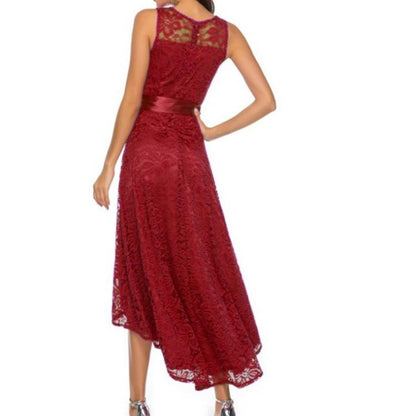 Sexy Sleeveless Plus Size Lace Dresses-STYLEGOING