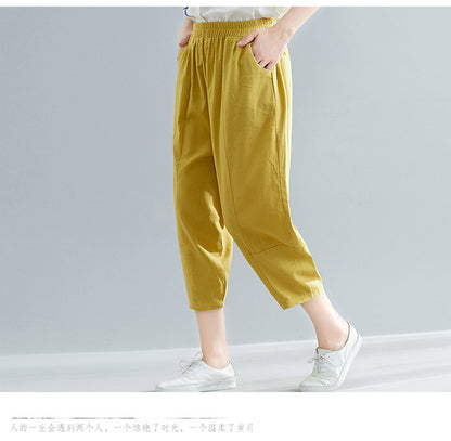 Women Chiffon Irregular Shirts and Harem Pants Summer Outfits