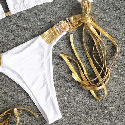 Sexy Backless Bikni Swimsuits-STYLEGOING