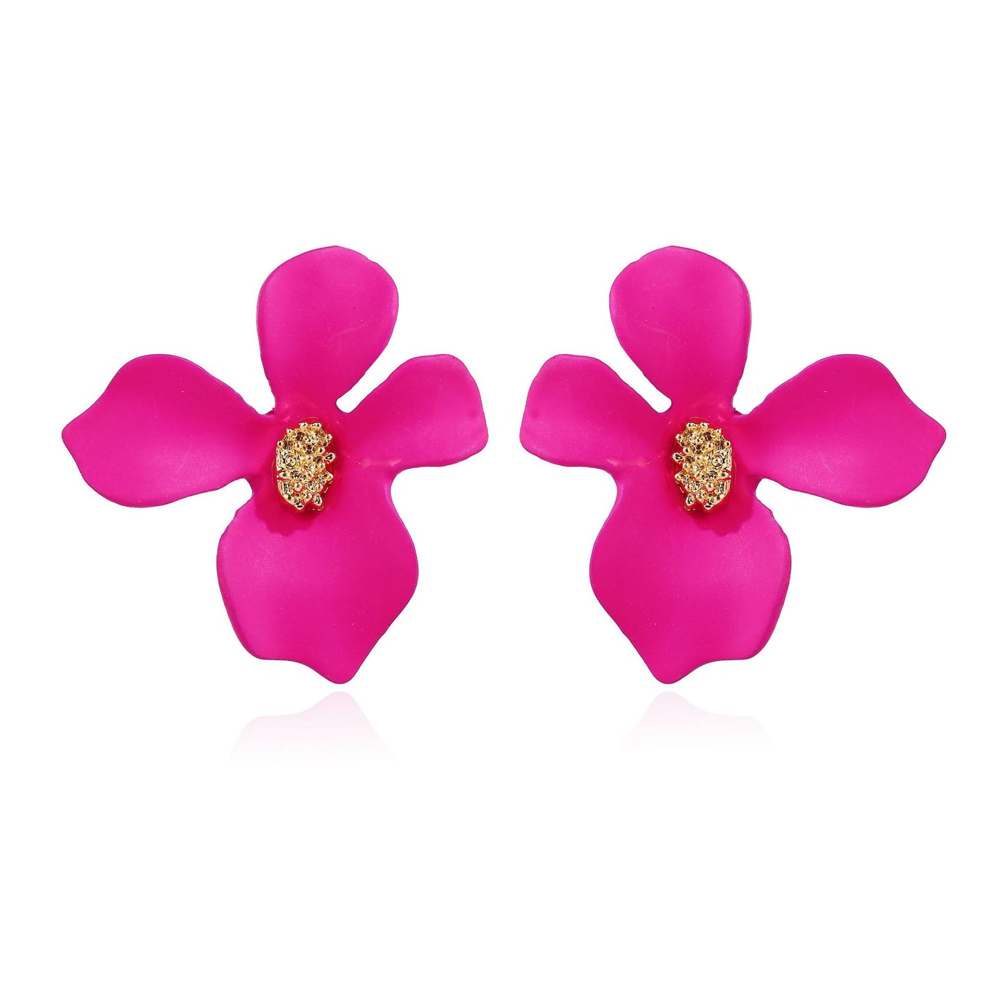 Fashion Flowers Design Candy Colar Women Earrings 2pcs/Set