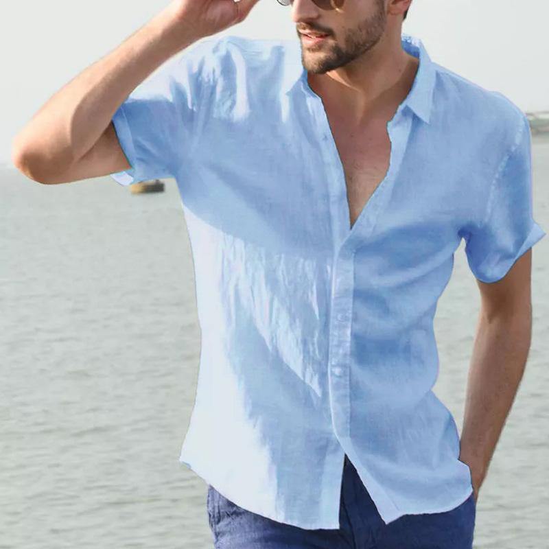 Men Plus Sizes Summer Short Sleeves T-shirts-STYLEGOING