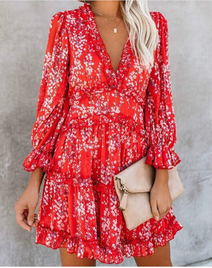 Sexy Backless Ruffled Short Beach Dresses-STYLEGOING