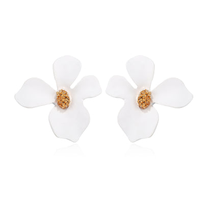 Fashion Flowers Design Candy Colar Women Earrings 2pcs/Set