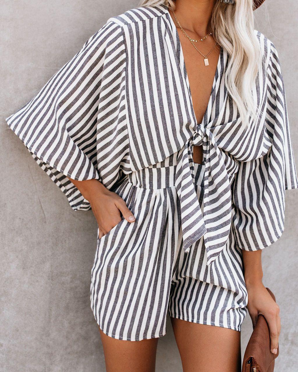 Summer High Waist Short Jumpsuits-STYLEGOING