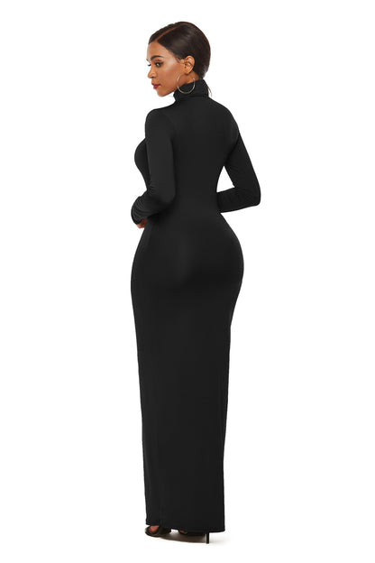 Elegant Elastic Long Sleeves Dresses