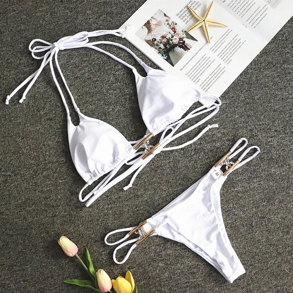 Sexy Rhinestone Summer Beach Bikini-STYLEGOING