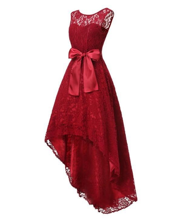 Sexy Sleeveless Plus Size Lace Dresses-STYLEGOING