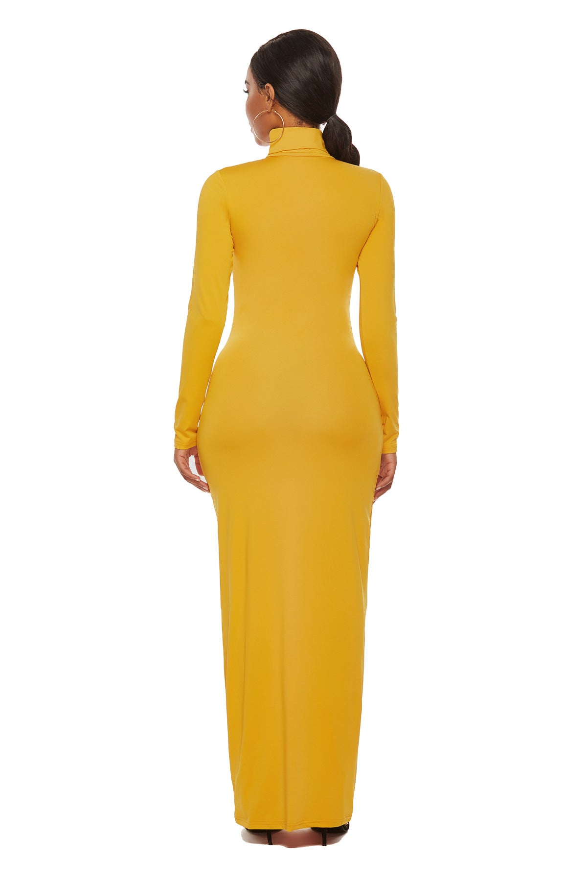 Elegant Elastic Long Sleeves Dresses