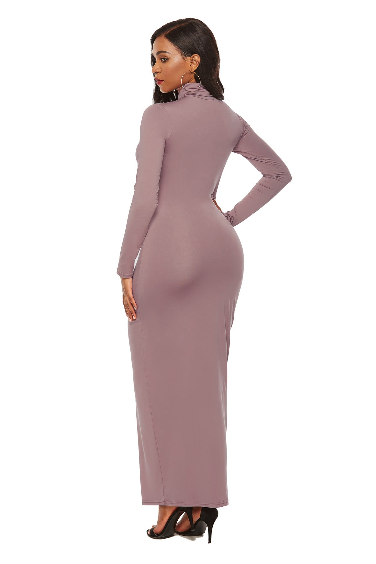 Elegant Elastic Long Sleeves Dresses