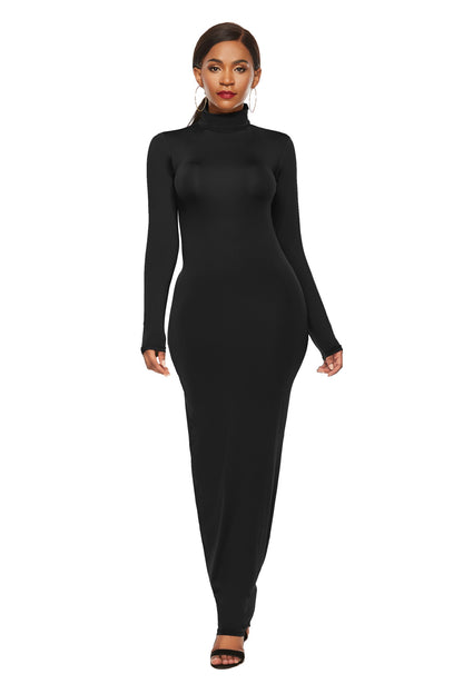 Elegant Elastic Long Sleeves Dresses