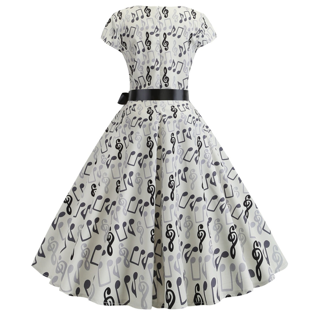 Vintage Music Note Dresses for Women
