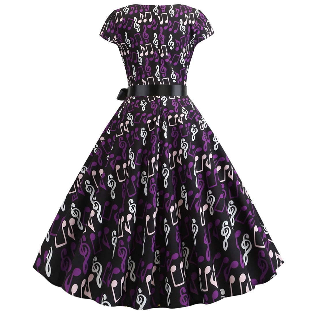 Vintage Music Note Dresses for Women
