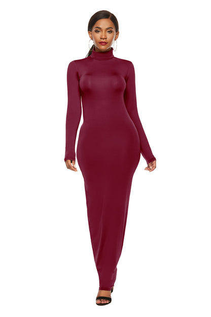 Elegant Elastic Long Sleeves Dresses