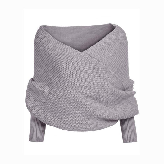 Sexy Off The Shoulder Knitting Sweter Tops-STYLEGOING