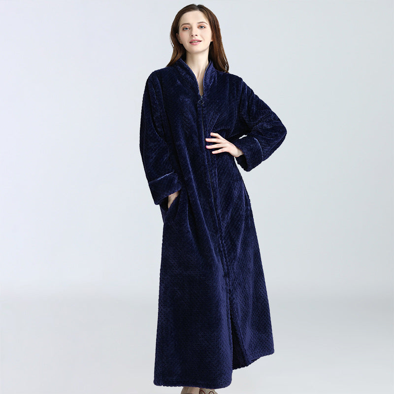 Cozy Fleece Women Sleepwear Gowns