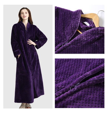 Cozy Fleece Women Sleepwear Gowns