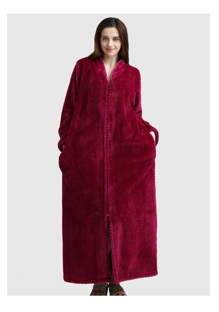Cozy Fleece Women Sleepwear Gowns