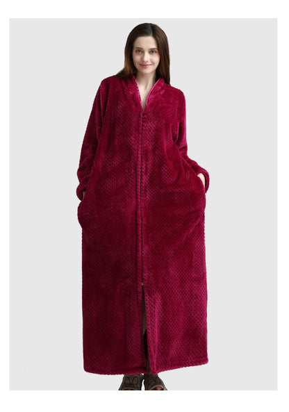 Cozy Fleece Women Sleepwear Gowns