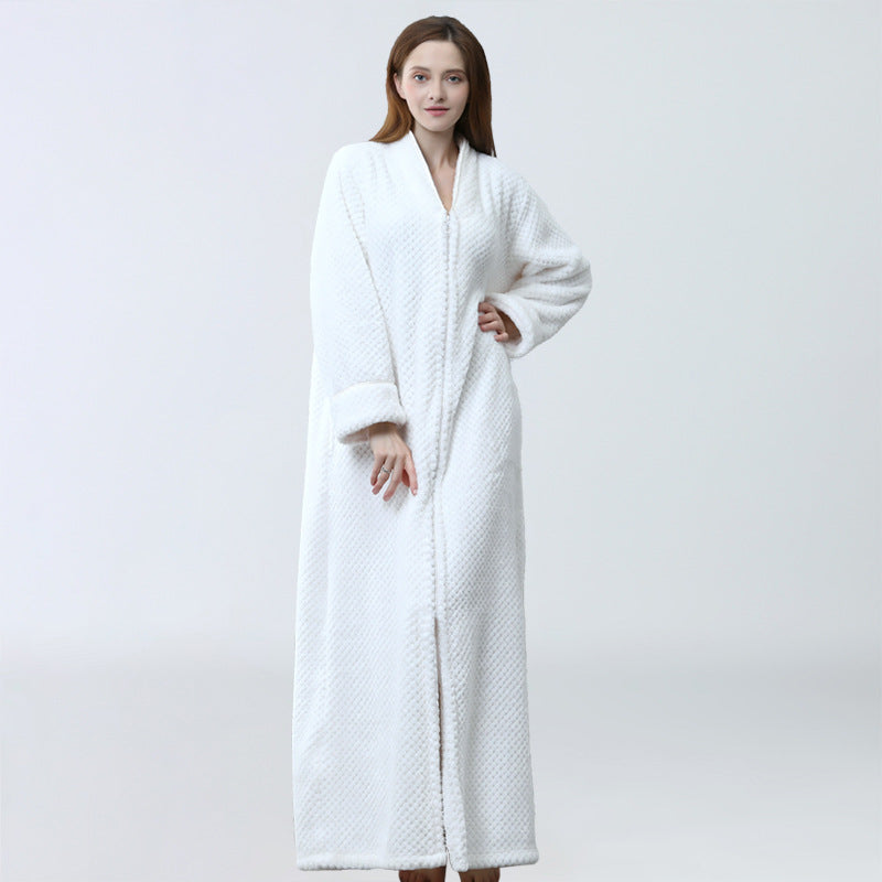 Cozy Fleece Women Sleepwear Gowns