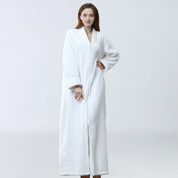 Cozy Fleece Women Sleepwear Gowns