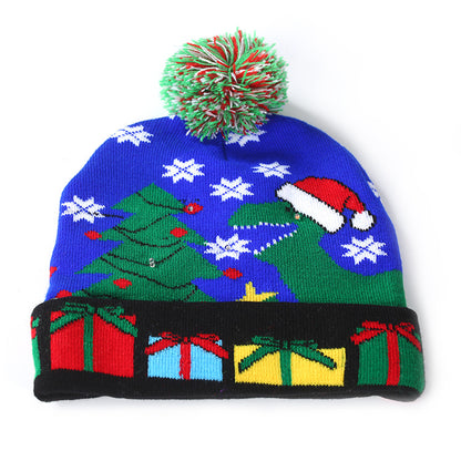 Merry Christmas Knitted Colorful Hats for Kids&Adult