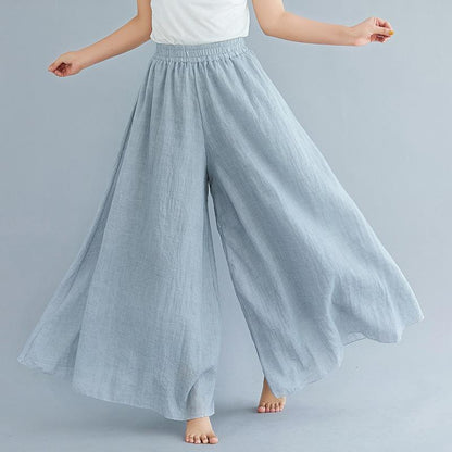 Women Summer Linen Loose Pants-STYLEGOING