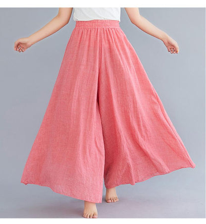 Women Summer Linen Loose Pants-STYLEGOING