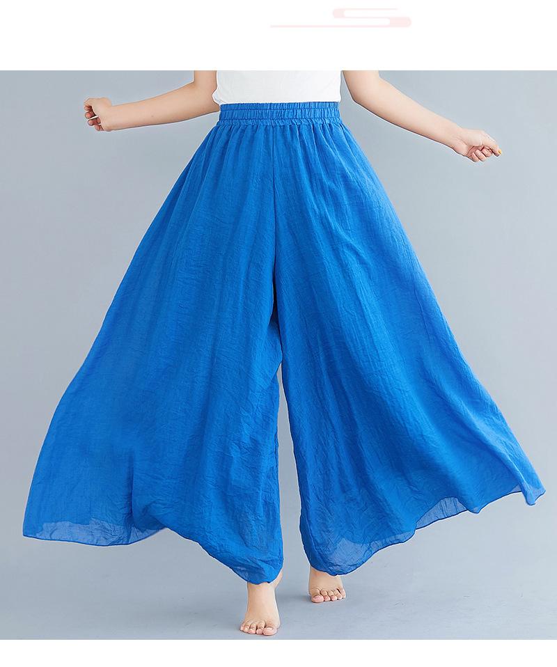 Women Summer Linen Loose Pants-STYLEGOING