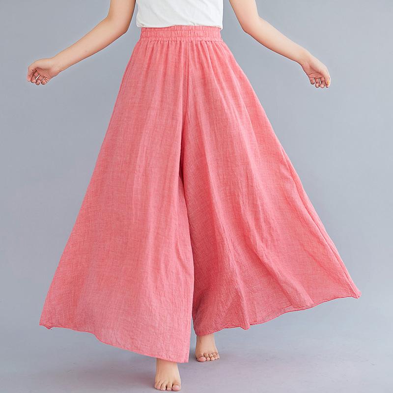 Women Summer Linen Loose Pants-STYLEGOING