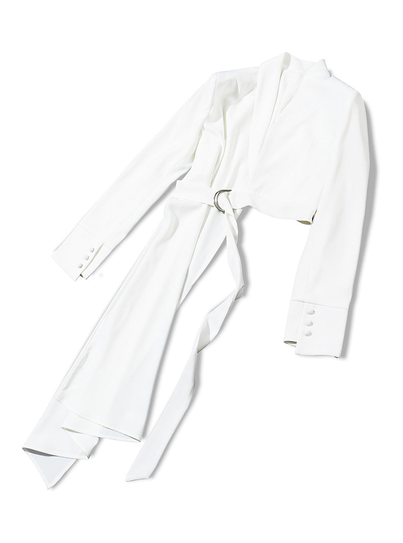 Romantic Designed Irregular Blazer Tops