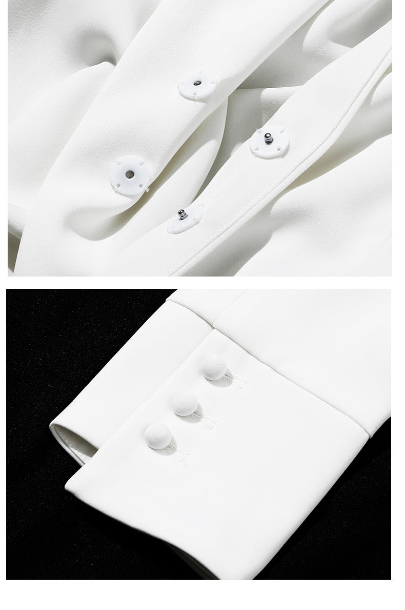 Romantic Designed Irregular Blazer Tops