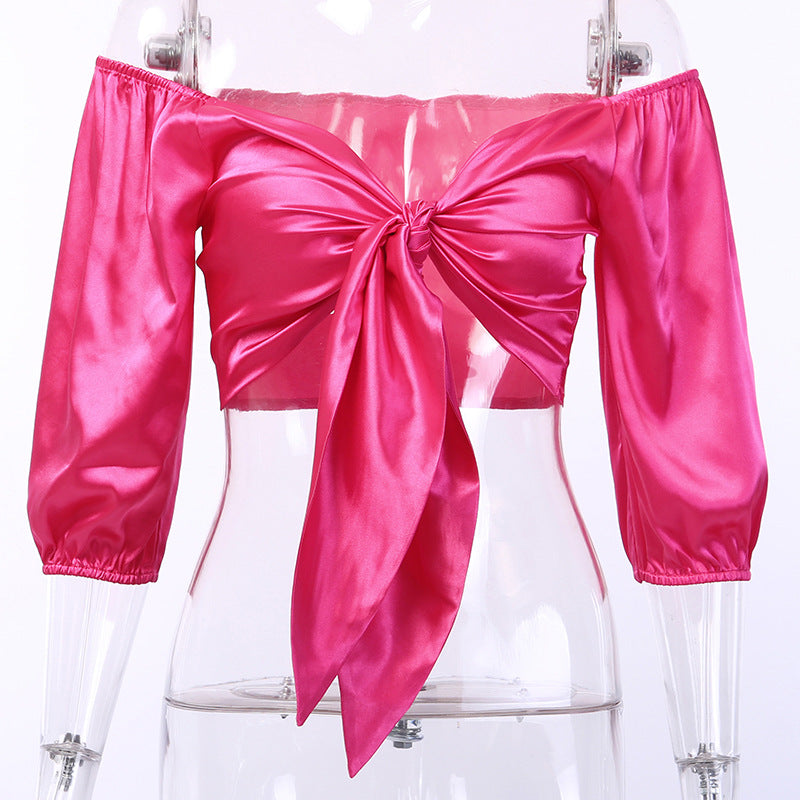 Sexy Women Strapless Midriff Baring Crop Tops