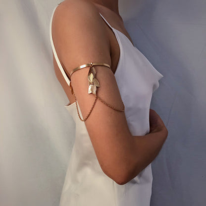 Fashion U Shape Leaf Designed Adjustable Arm Chains