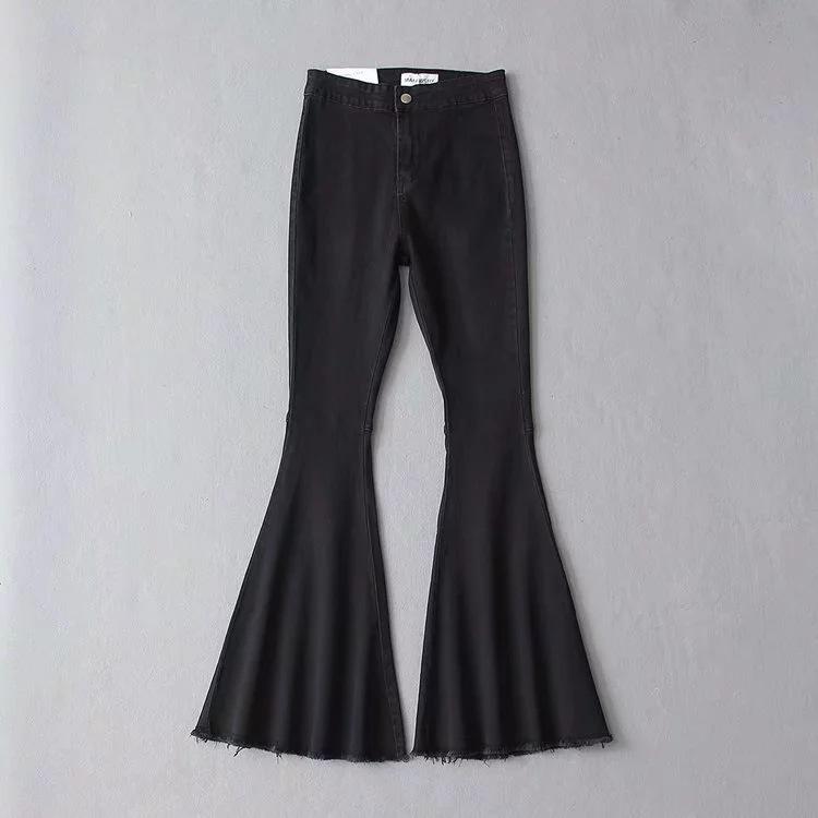 Women Elastic Fall Large Trumpet Jeans-STYLEGOING