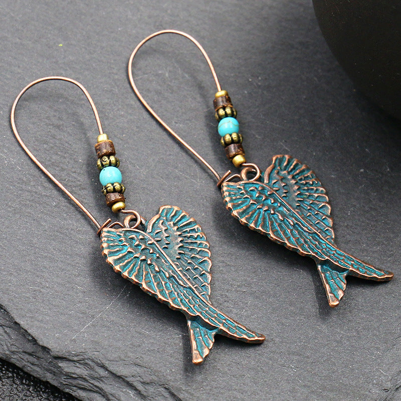 Vintage Bohemian Dreamcatcher Drop Earrings for Women