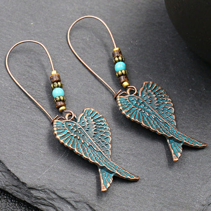 Vintage Bohemian Dreamcatcher Drop Earrings for Women