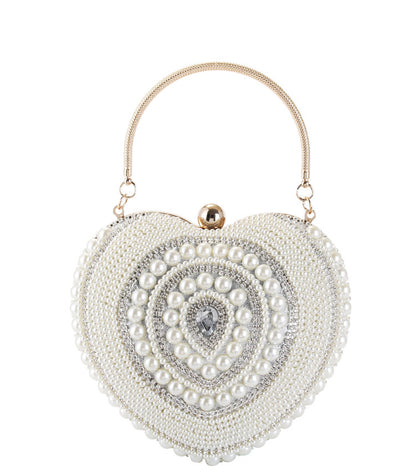 Women Sweetheart Design Beaded Evening Party Bags