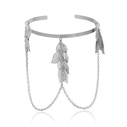 Fashion U Shape Leaf Designed Adjustable Arm Chains
