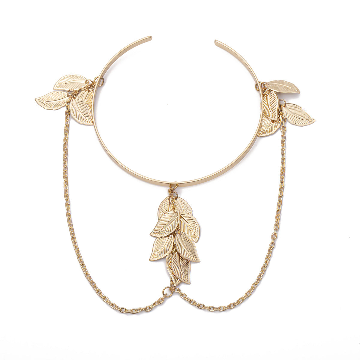 Fashion U Shape Leaf Designed Adjustable Arm Chains