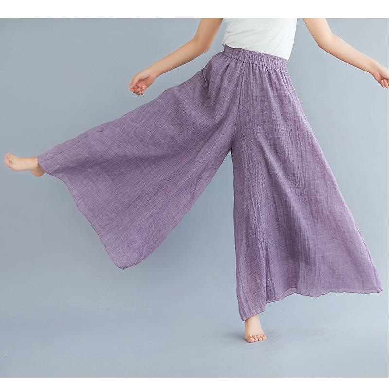 Women Summer Linen Loose Pants-STYLEGOING
