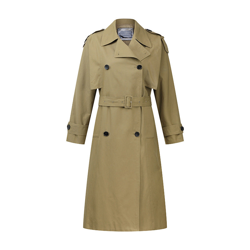 Elegant Fall Women Windbreak Long Overcoats
