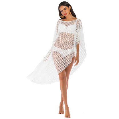 Irregular Off The Shoulder See Through Summer Beach Cover Ups
