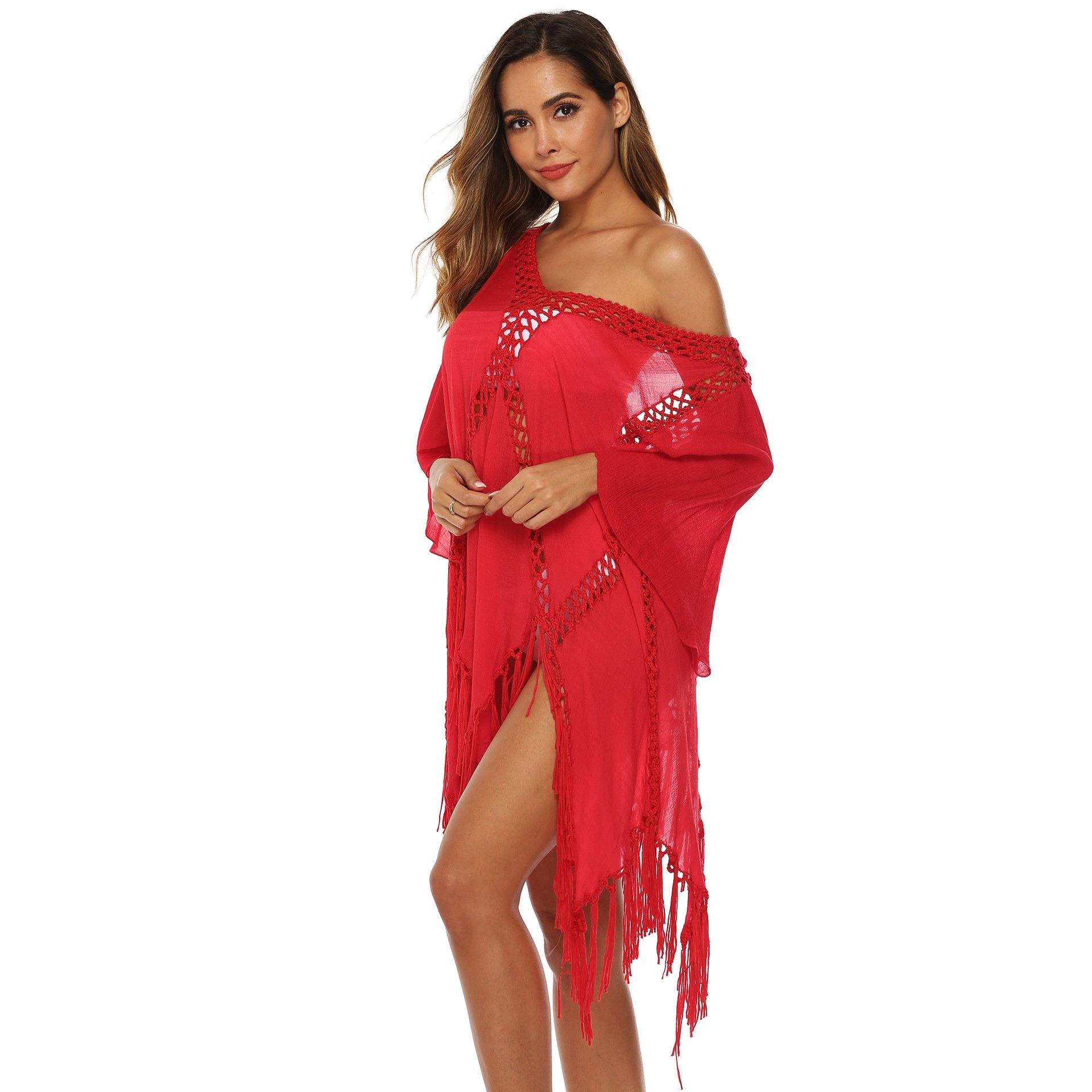 Irregular Summer Sexy Tassel Beach Dresses-STYLEGOING
