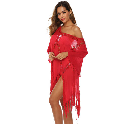 Irregular Summer Sexy Tassel Beach Dresses-STYLEGOING