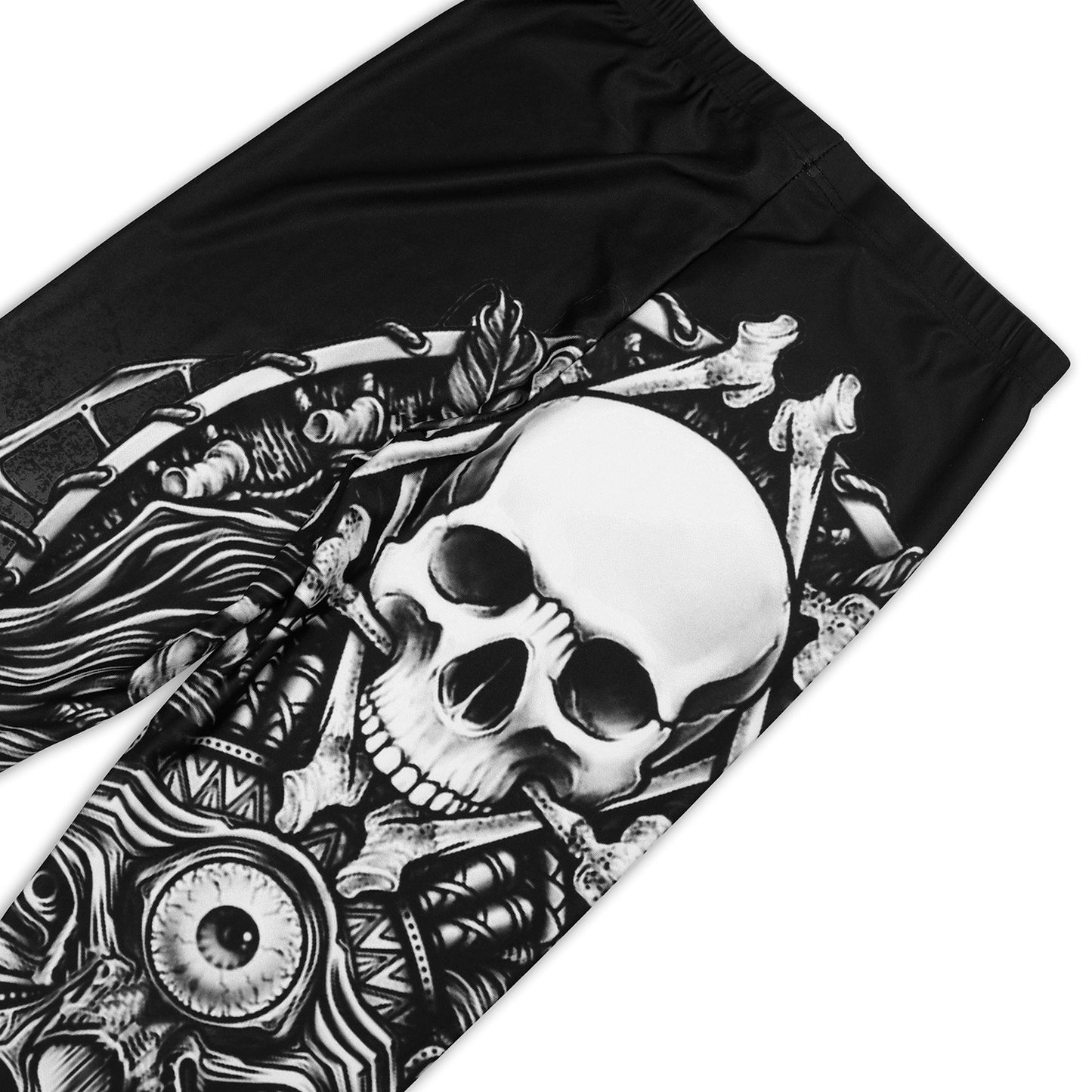 3D Human Skeleton Print Halloween Yoga Leggings for Women